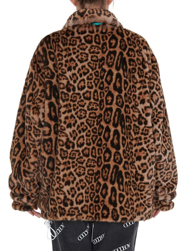 Oversized Leopard Fur Jacket Online