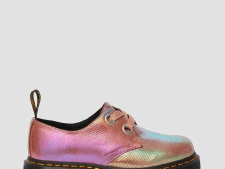 Holly Pink Iridescent Texture Platform Oxford Discount