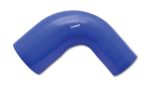 Vibrant 4 Ply Reinforced Silicone 90 degree Transition Elbow - 2.5in I.D. x 3in I.D. (BLUE) Sale