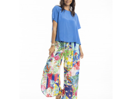 Orientique Kiana Pant - 100% Rayon Wide-Leg Pants with Elastic Drawstring Waist Online Sale