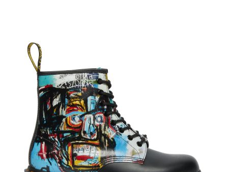 1460 Basquiat II Black+Multi Backhand+Smooth Leather Lace Up Boot For Discount