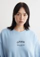 GANNI T3778 BLUE ISOLI OVERSIZED SWEATSHIRT Fashion