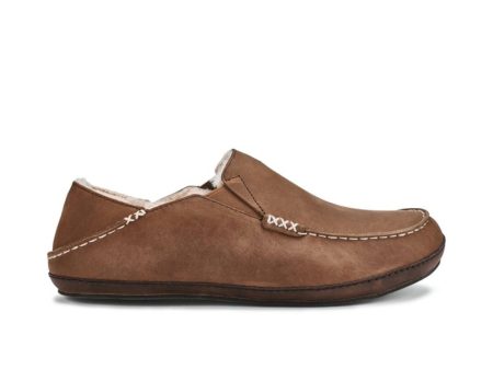 Olukai Men s Moloa Slipper - Toffee Dark Wood Fashion