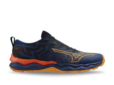 Mizuno Men s Wave Daichi 8 - Estate Blue Apricot Online now