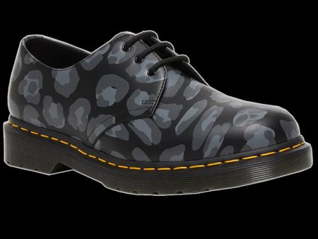 Dr Martens - 3 Distorted Leopard 1461 Shoe Discount