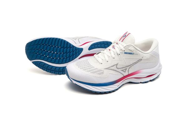 Mizuno Women s Wave Rider 27 SSW - White Ultimate Grey Discount