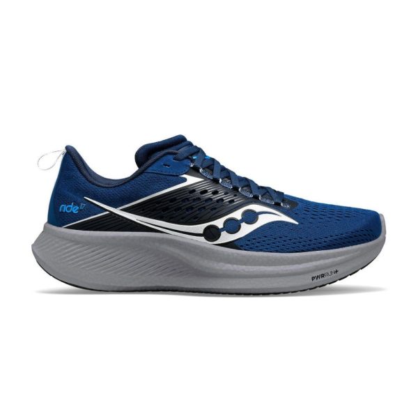 Saucony Men s Ride 17 - Tide Silver (Wide Width) For Discount