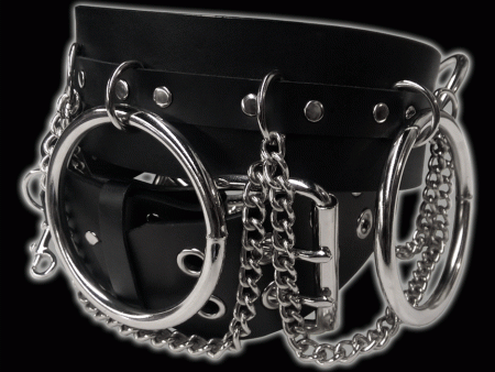 Funk Plus - Large Silver Ring & Chain Go-Go Belt on Sale