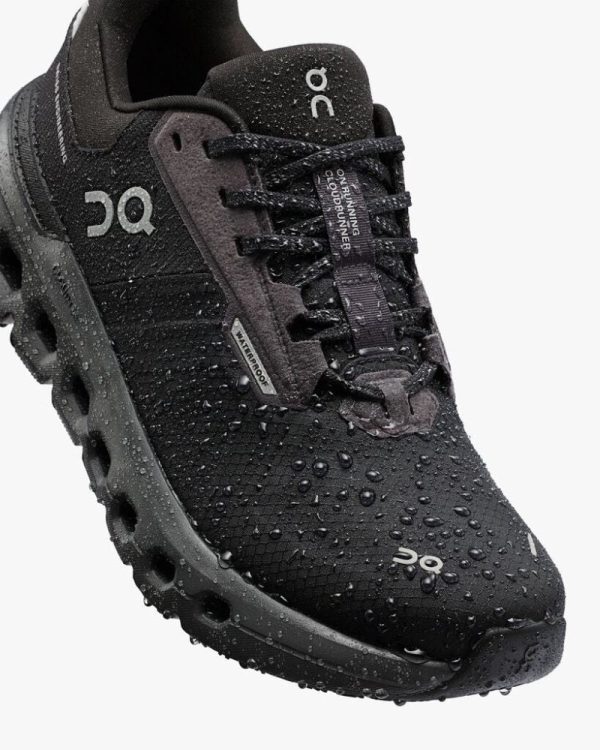 On Women s Cloudrunner 2 Waterproof - Magnet Black Online Hot Sale