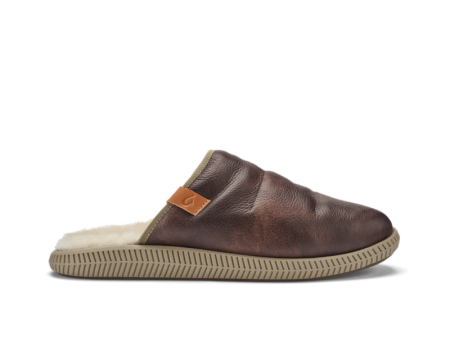 Olukai Men s Mua  Ili Slipper - Dark Wood Silt Supply