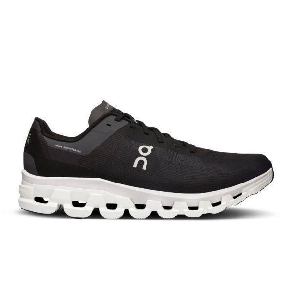 On Men s Cloudflow 4 - Black White Cheap