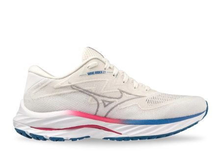 Mizuno Women s Wave Rider 27 SSW - White Ultimate Grey Discount