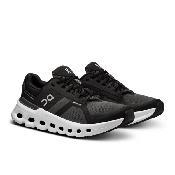 On Women s Cloudrunner 2 (Wide Width) - Eclipse Black Online now