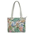 Anuschka Small Shopper Shoulder Bag 677- Jungle Queen Ivory Supply