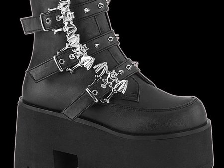 Demonia - Bat Ashes Black Vegan Leather Supply