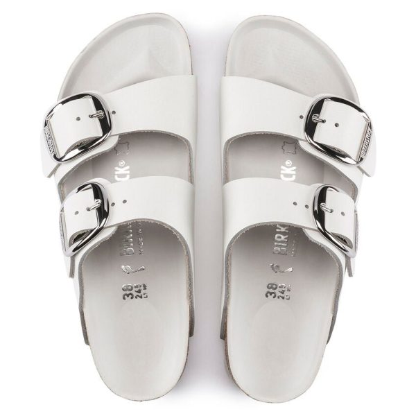 Birkenstock Arizona Big Buckle - White Leather Online