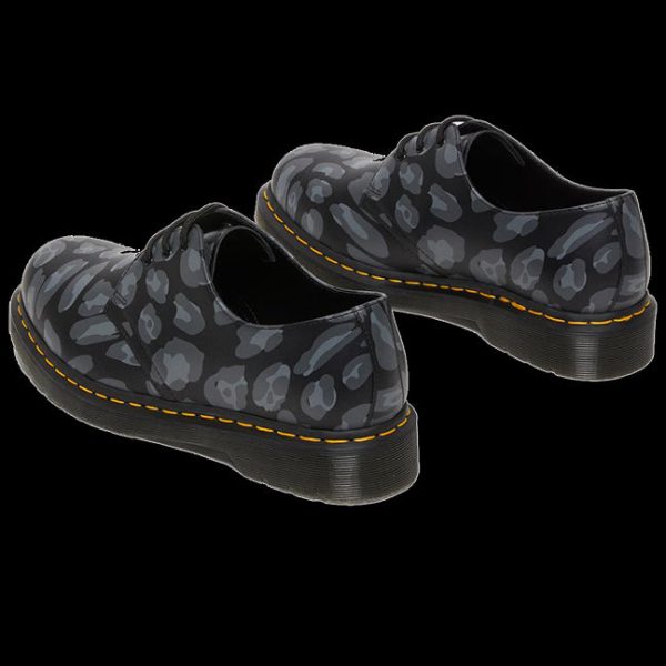 Dr Martens - 3 Distorted Leopard 1461 Shoe Discount