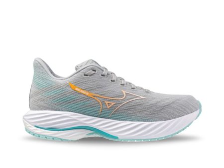 Mizuno Women s Wave Rider 28 - Harbor Mist White For Cheap