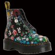 DR. MARTENS Sinclair Floral Mashup Womens Platform Boots Discount