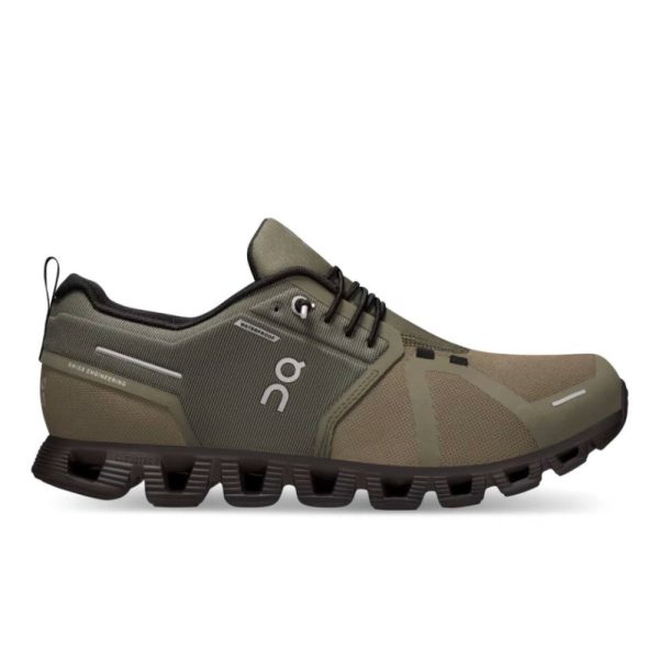 On Men s Cloud 5 Waterproof - Olive Black Discount