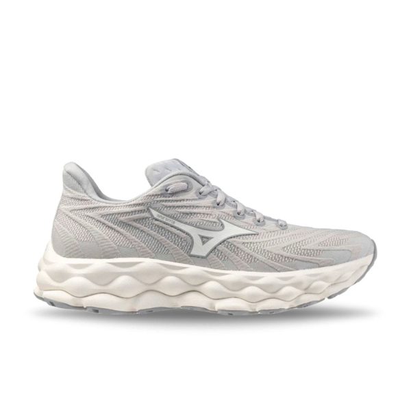 Mizuno Women s Wave Sky 8 - Harbor Mist Snow White Hot on Sale