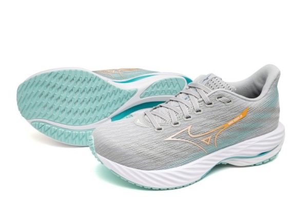 Mizuno Women s Wave Rider 28 - Harbor Mist White For Cheap