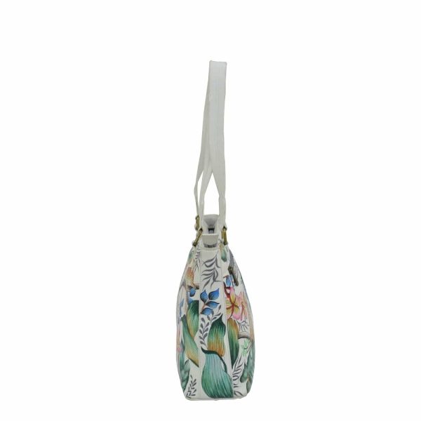 Anuschka Small Shopper Shoulder Bag 677- Jungle Queen Ivory Supply